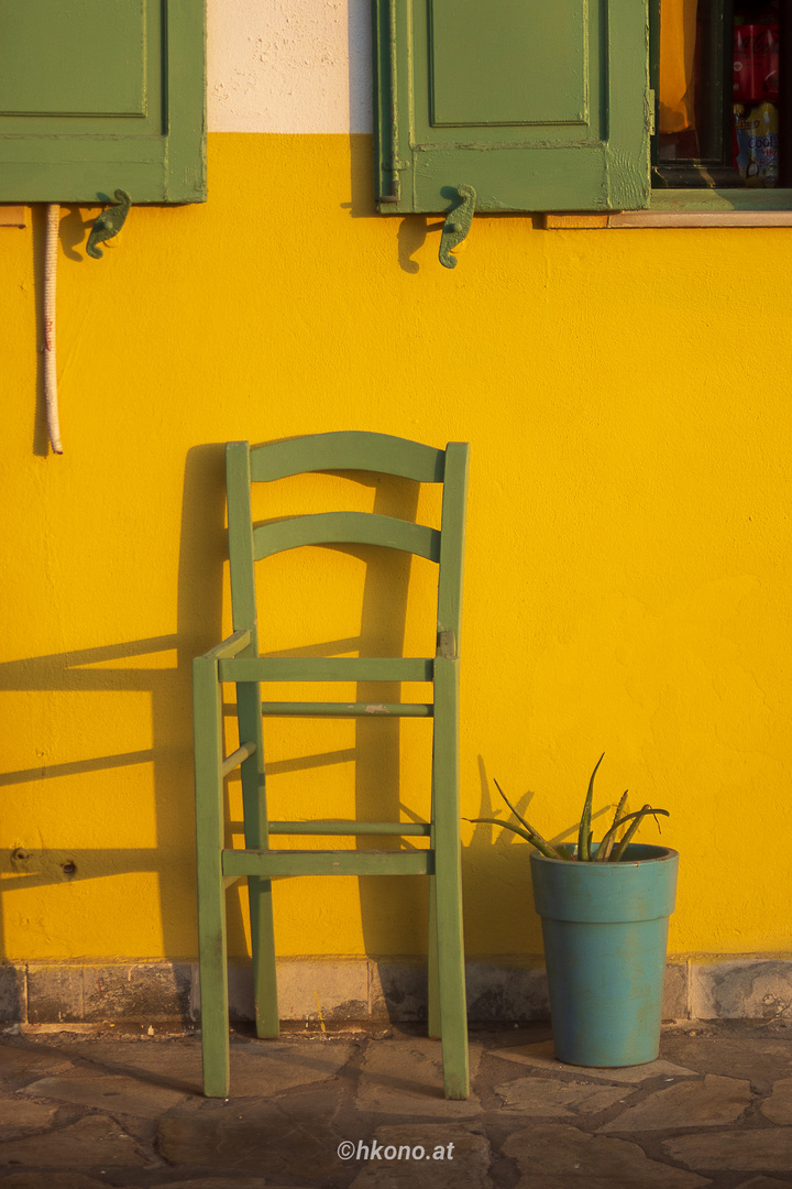 Taverne in der goldenen Stunde