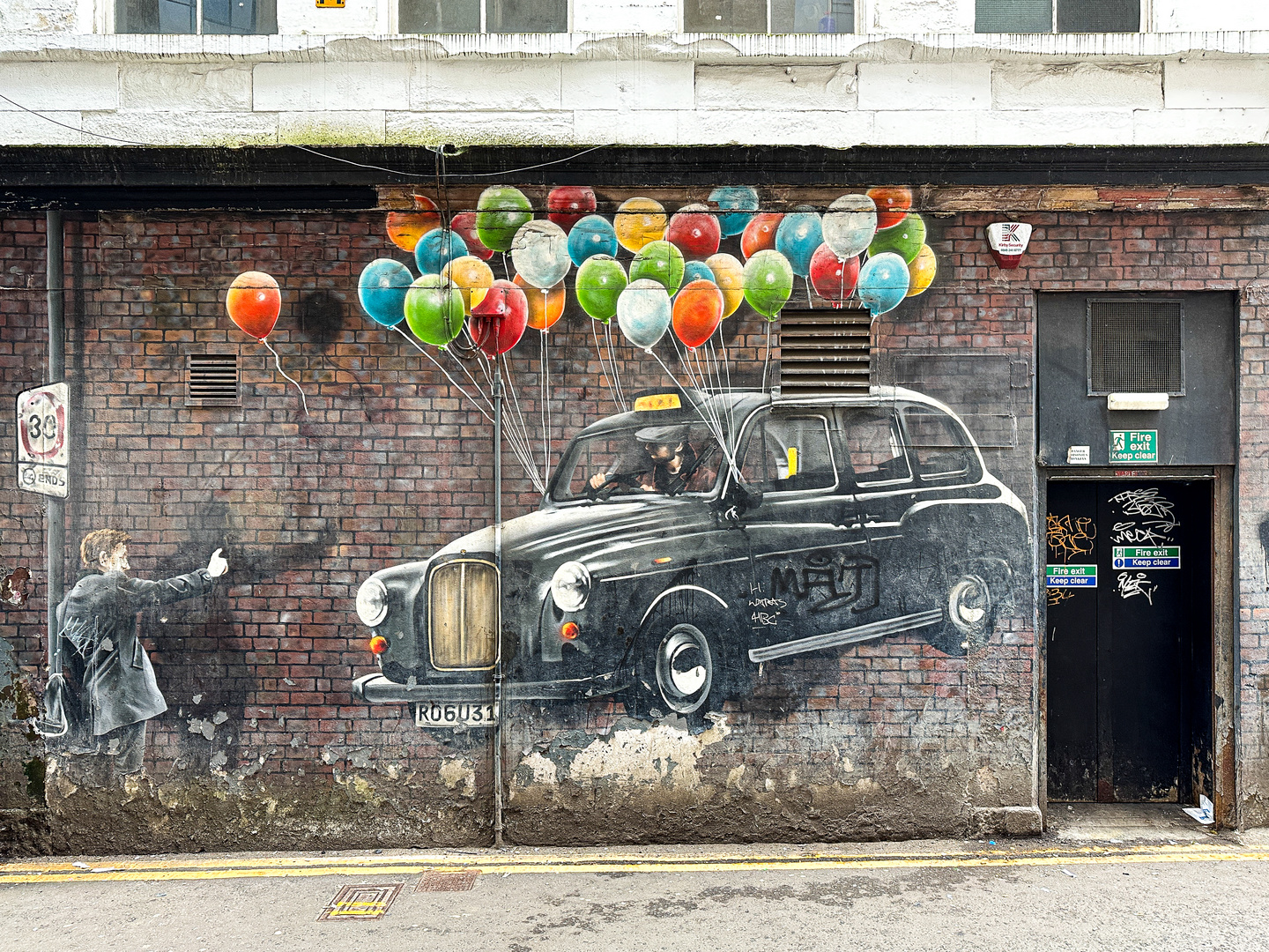 Taxi Balloon Mural