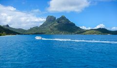 Taxi de l'eau à Bora Bora