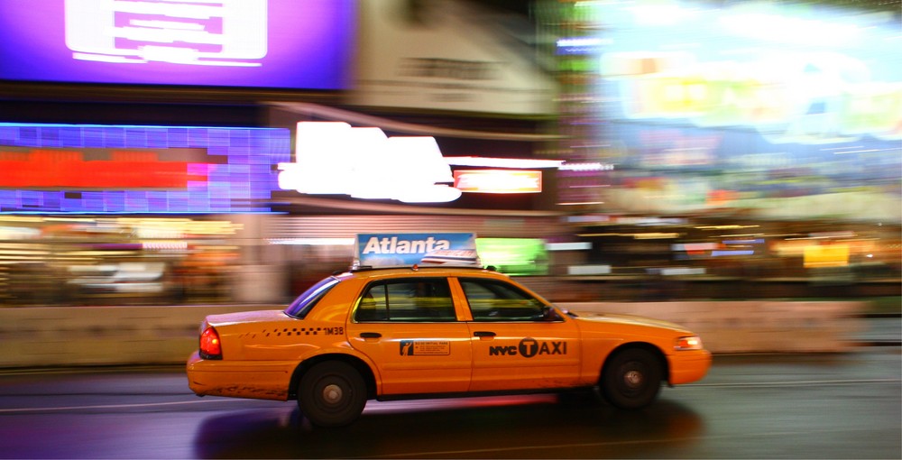 Taxi on the run in New York