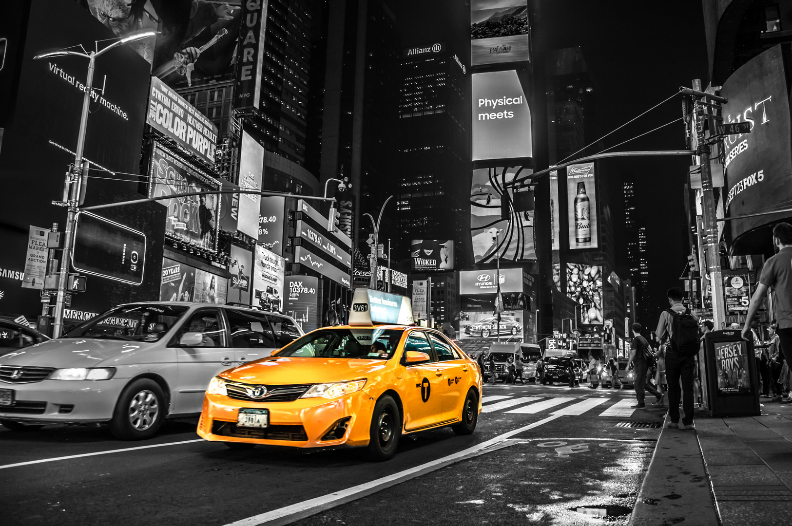 Taxi on Time Square CK