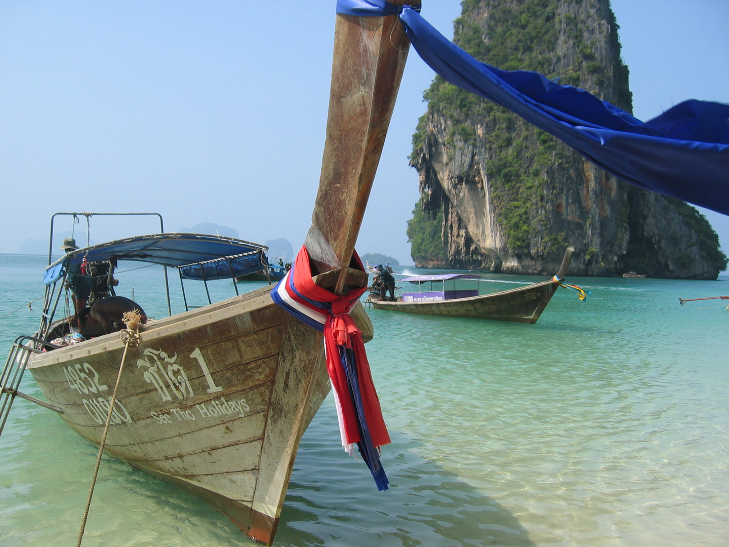 Taxiboot bei Krabi (Thailand)