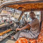 Taxifahrer in Dehli Indien