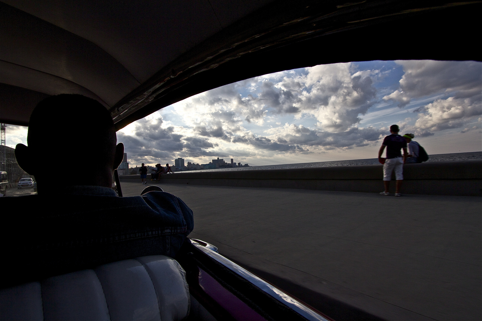 Taxifahrt am Malecon