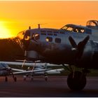 Taxiing at Sunset - B-17 "Aluminum Overcast"