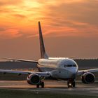 Taxiing in Sunset