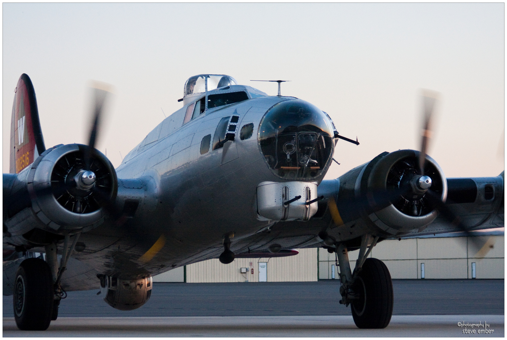 Taxiing to Ramp - B-17 "Aluminum Overcast" 