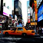 taxis at times square