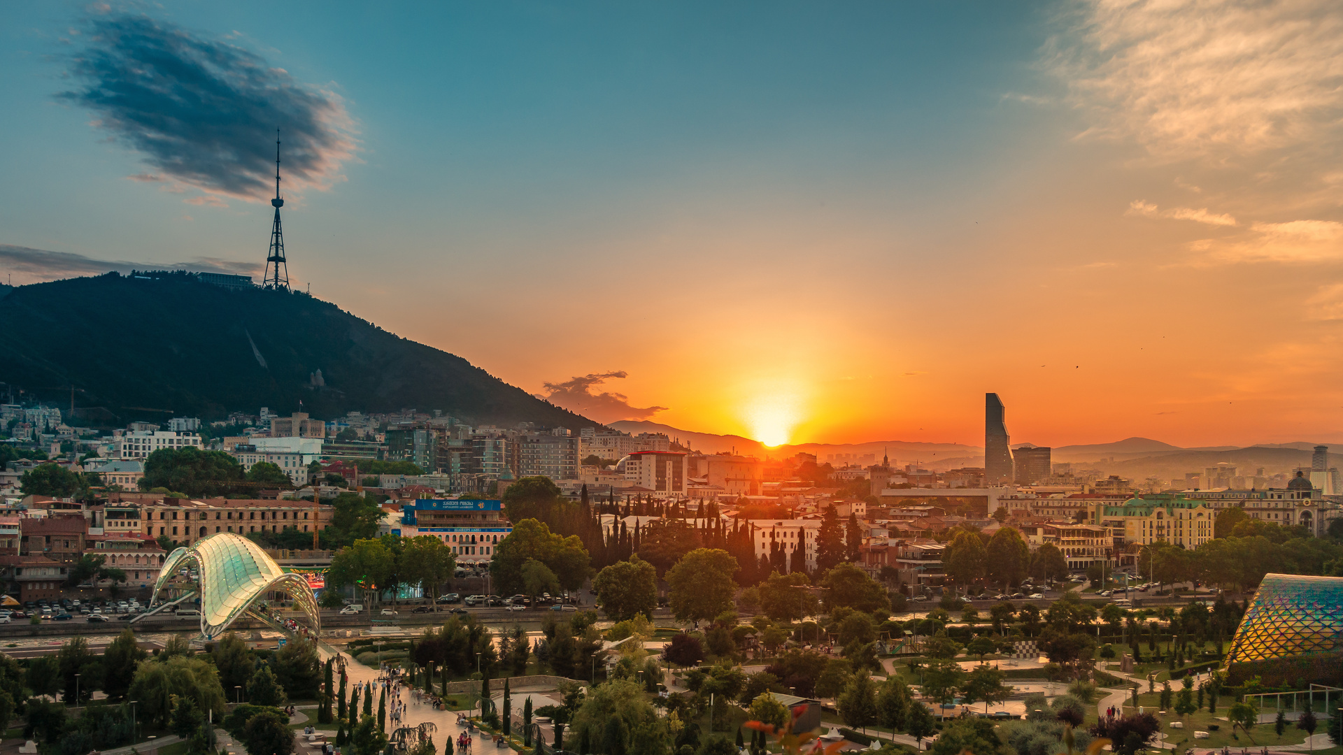 Tbilisi Sonnenuntergang