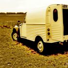 Été et deux chevaux en France.