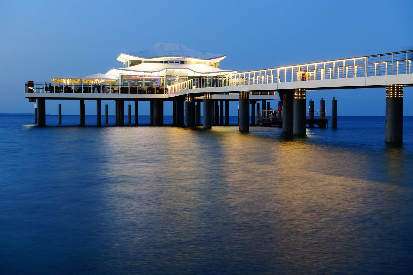 Tea house by night