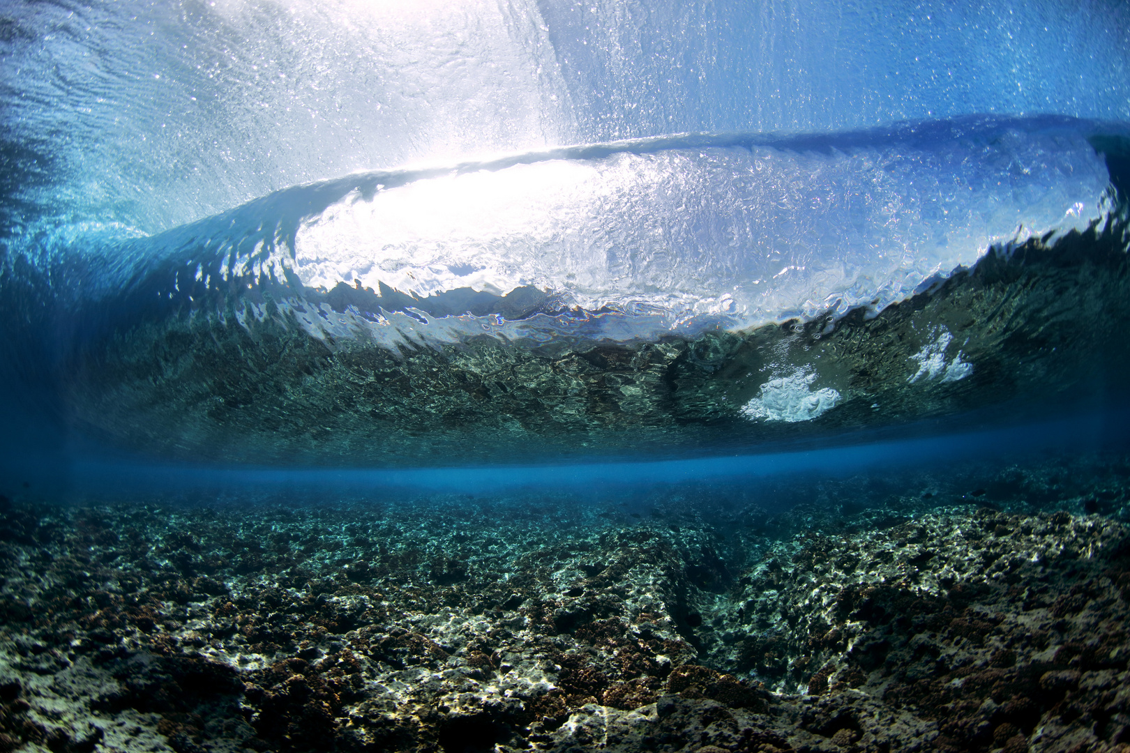 Teahupo‘o von unten