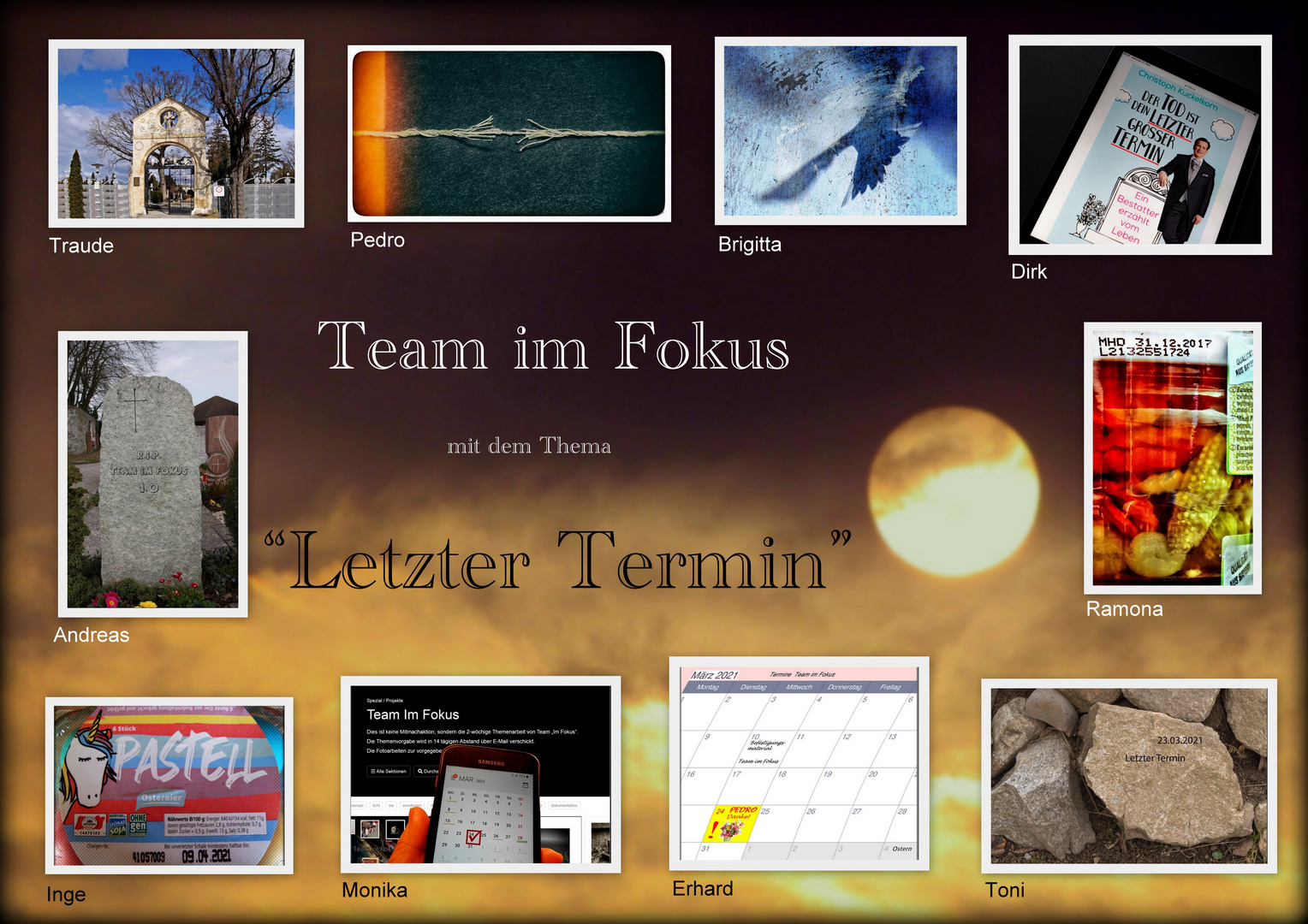 Team im Fokus - Collage "Letzter Termin"