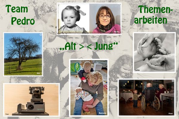 Team Pedro, Themenarbeiten: "Alt - Jung"