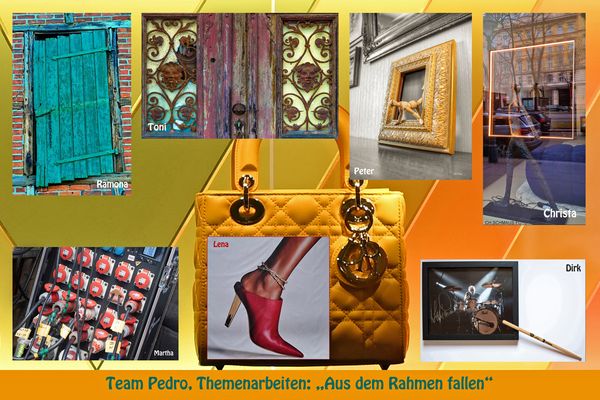 Team Pedro, Themenarbeiten: "Aus dem Rahmen fallen"