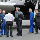 Teams treffen sich: JU-Air HB-HOT meets Lufthansa D-AQUI