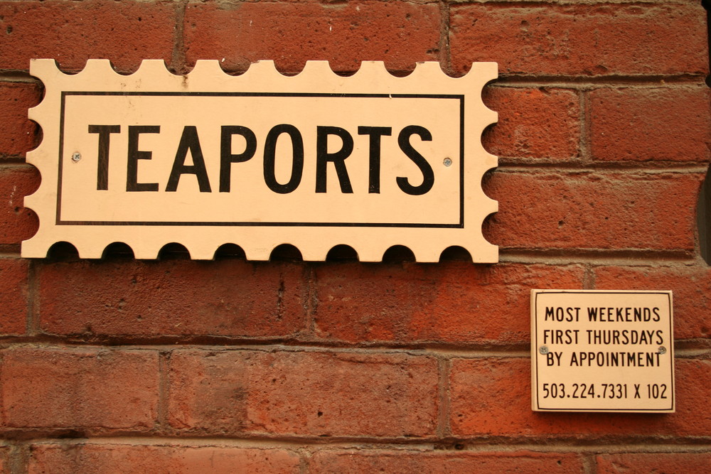 Teaports - Schild in Portland