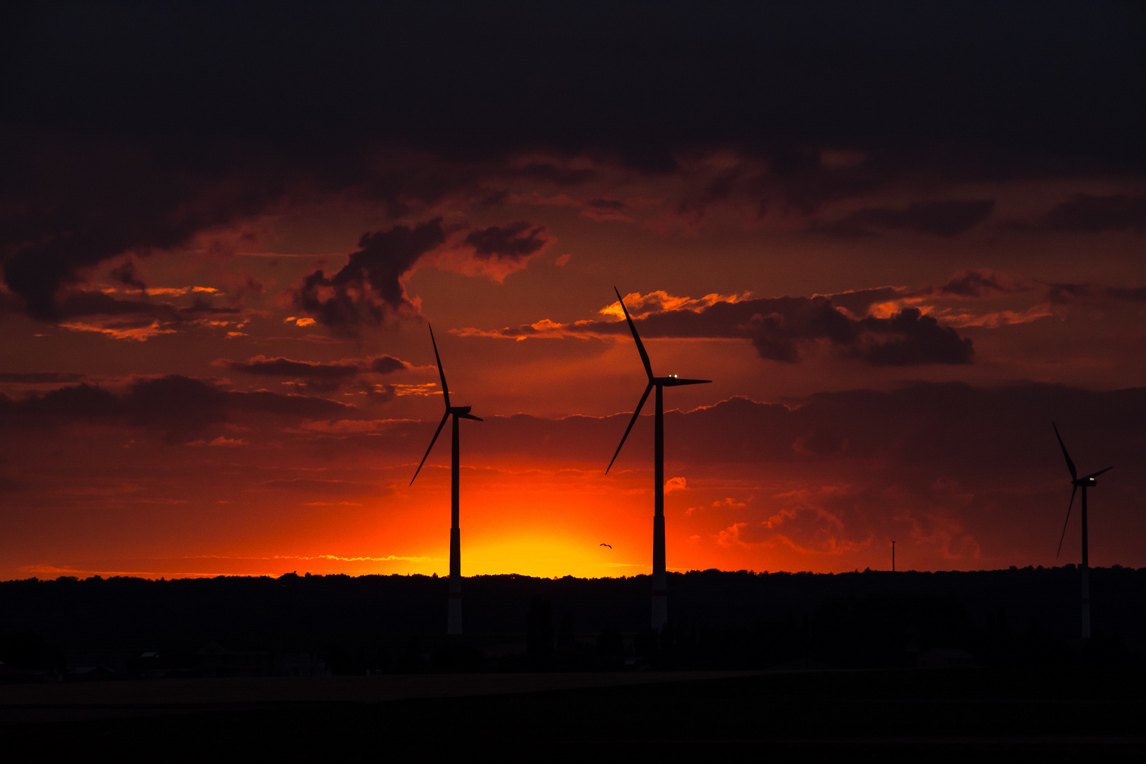 Technik im Sonnenuntergang...