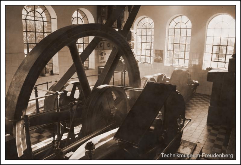 Technikmuseum Freudenberg, die große Dampfmaschine