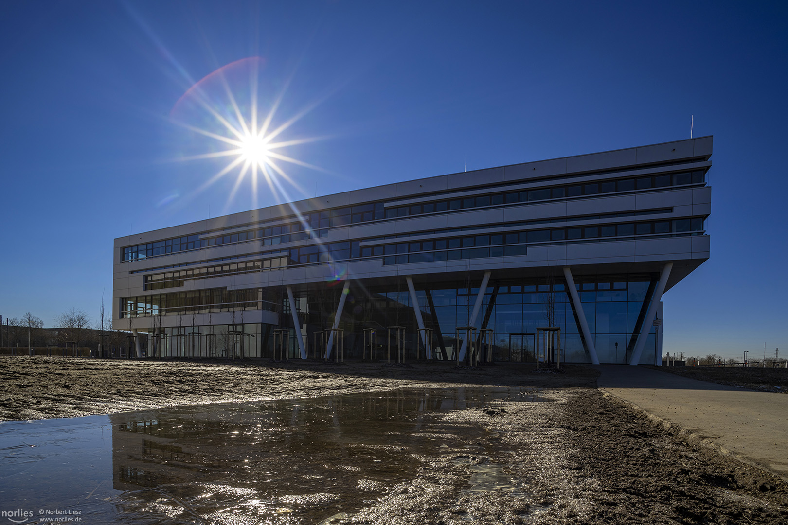 Technologiezentrum Augsburg im Sonnenlicht