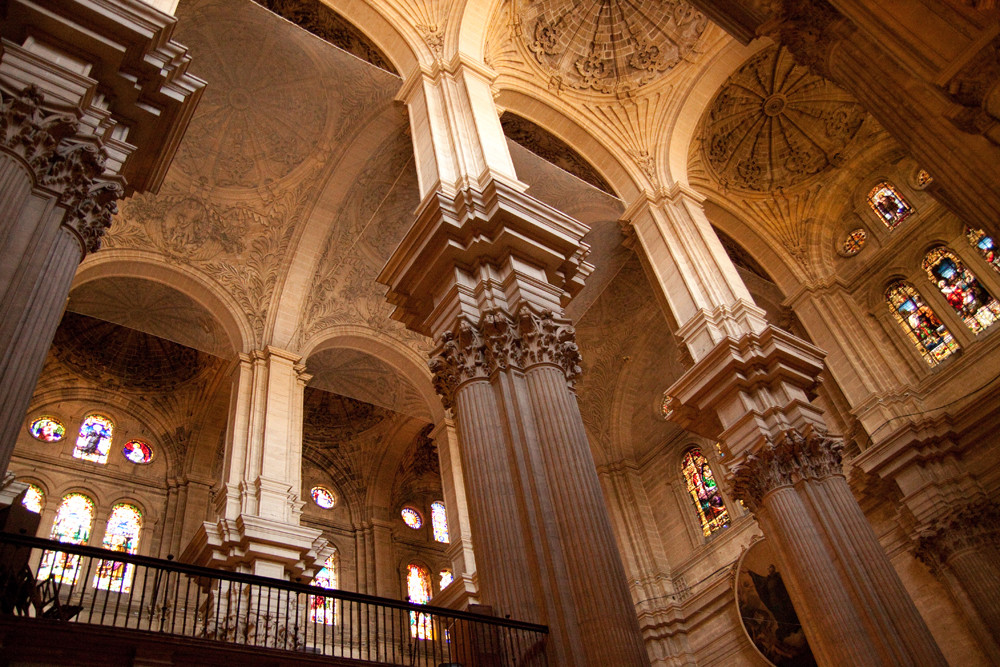 Techo catedral de Málaga - Vista parcial