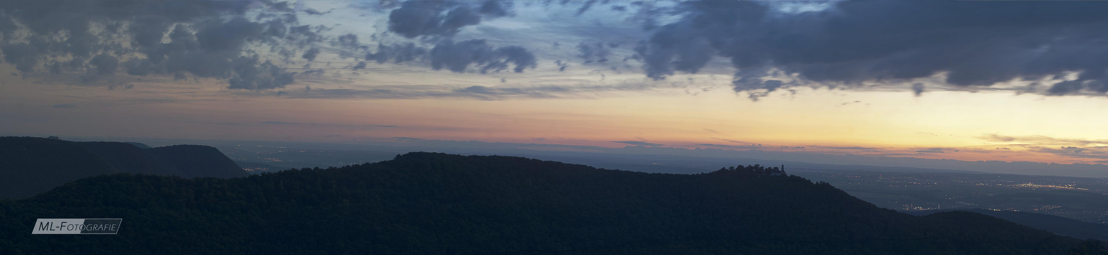 Teck bei Nacht Panorama