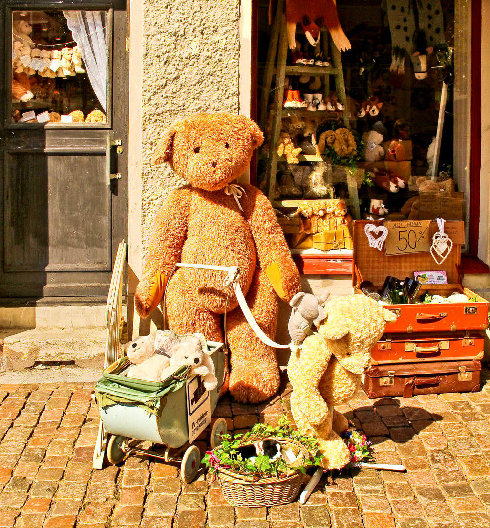 Teddy-Laden in der Haga Nygata