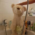 teddy muß duschen