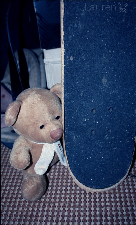 Teddy smith et son skateboard ;D