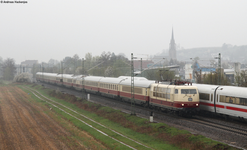 TEE trifft auf ICE im Regen