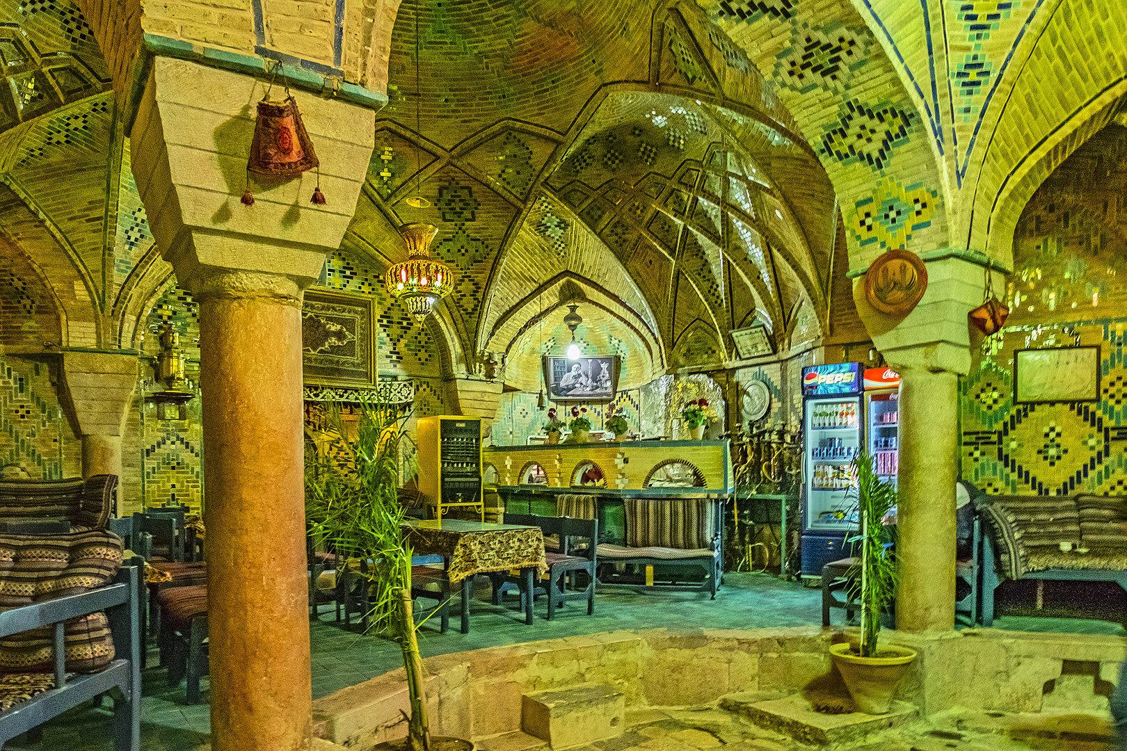 Teehaus im Basar in Isfahan