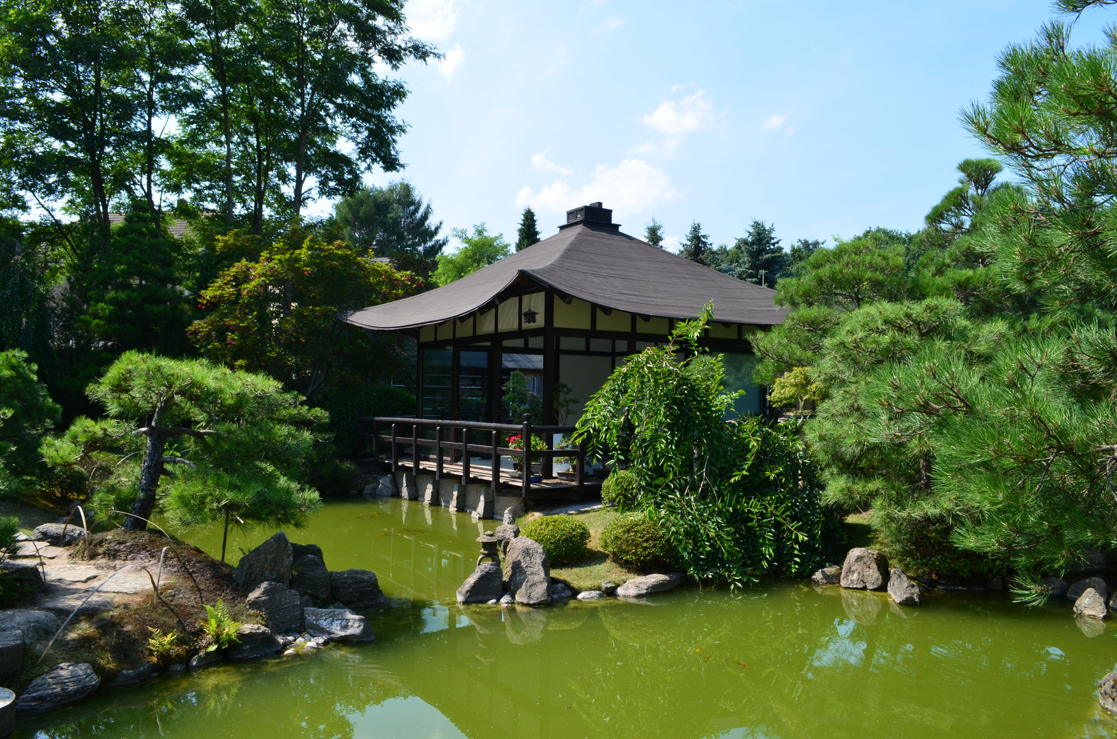 Teehaus im Japanischen Bonseigarten, Ferch