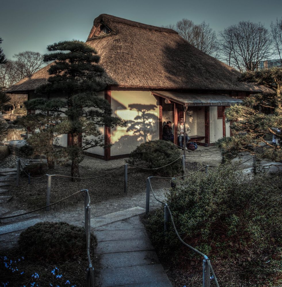 Teehaus im japanischen Garten Foto & Bild landschaft, garten