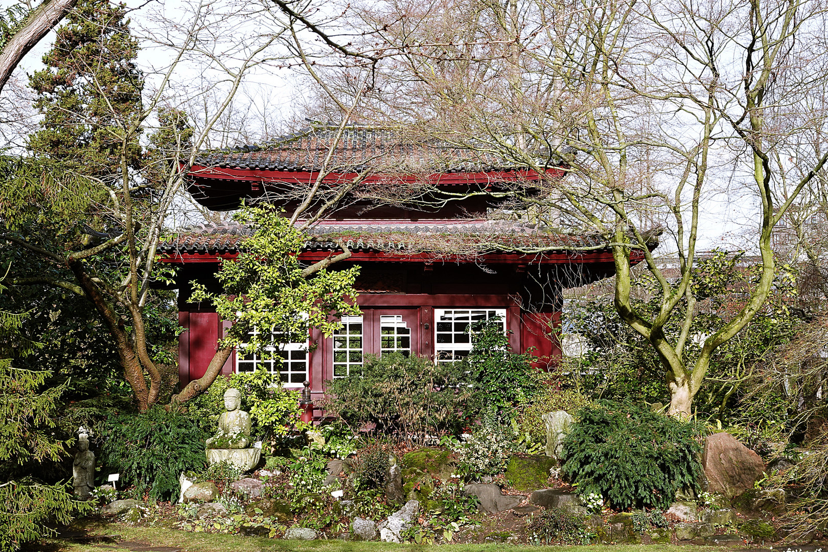 Teehaus im Japanischen Garten in Leverkusen Foto & Bild natur