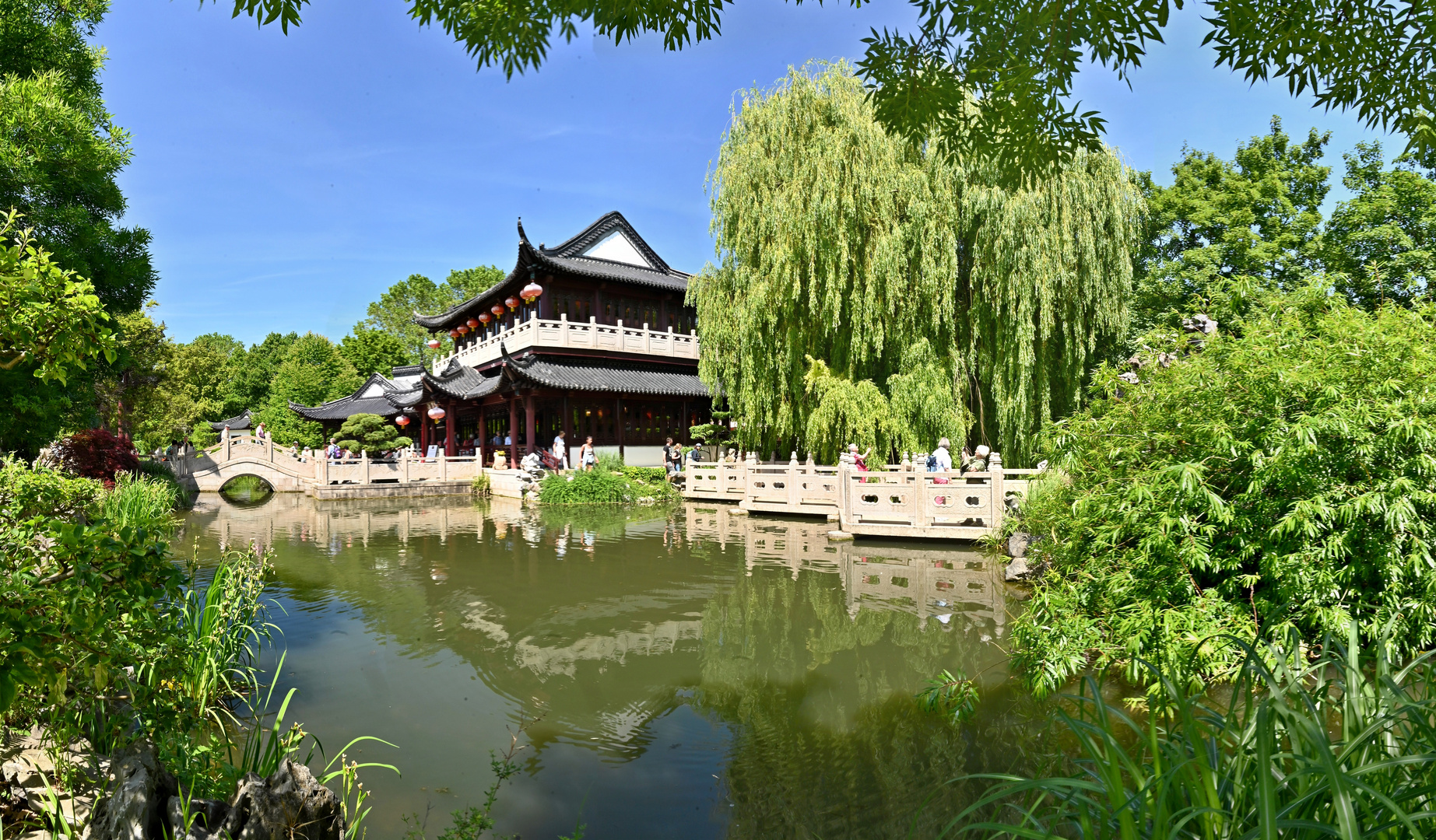 Teehaus mit Chinesischen Garten