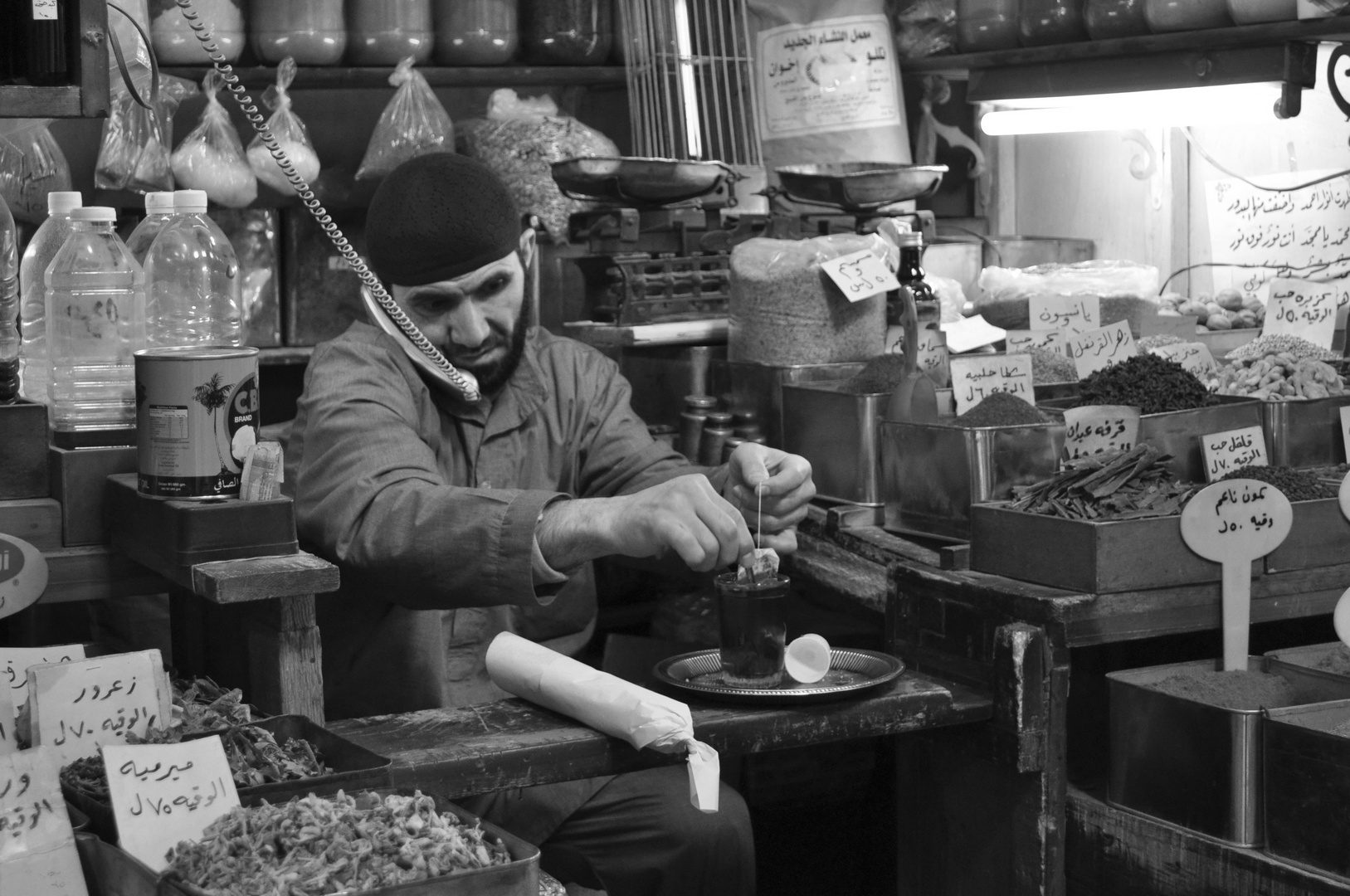 Teepause - Gewürzhändler in Damaskus