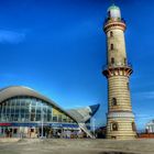 Teepott+Leuchtturm in Warnemünde