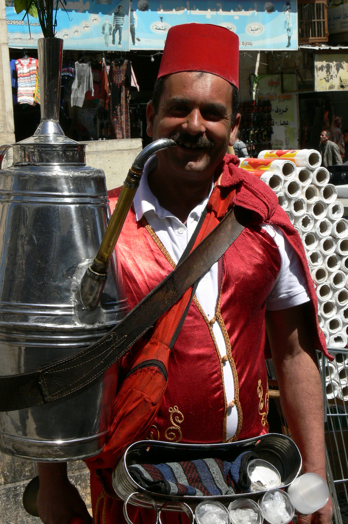 Teeverkäufer in Hebron