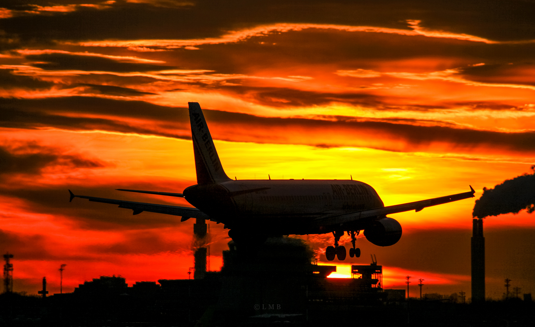 Tegel im Abendfeuer