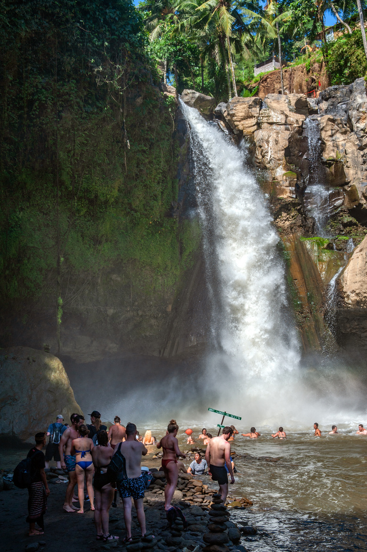 Tegenungan waterfall in the province Gianyar