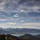 Tegernsee mit flirrendem Himmel