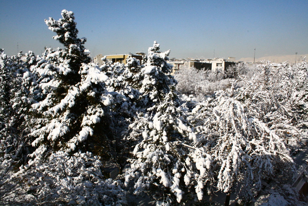 Tehran con la neve