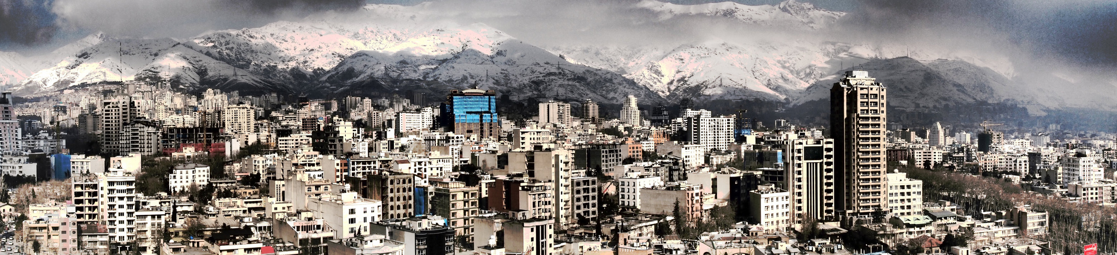 Tehran Snow Panorama