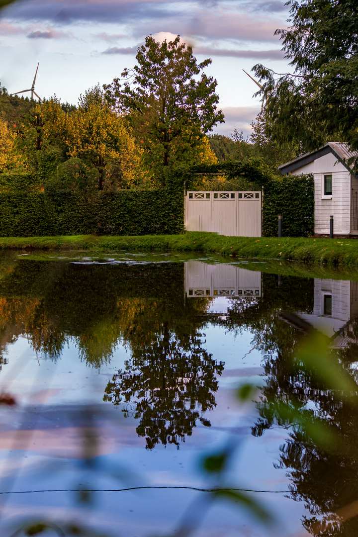 Teich am Landhaus Foto & Bild landschaft, bach, fluss & see, see