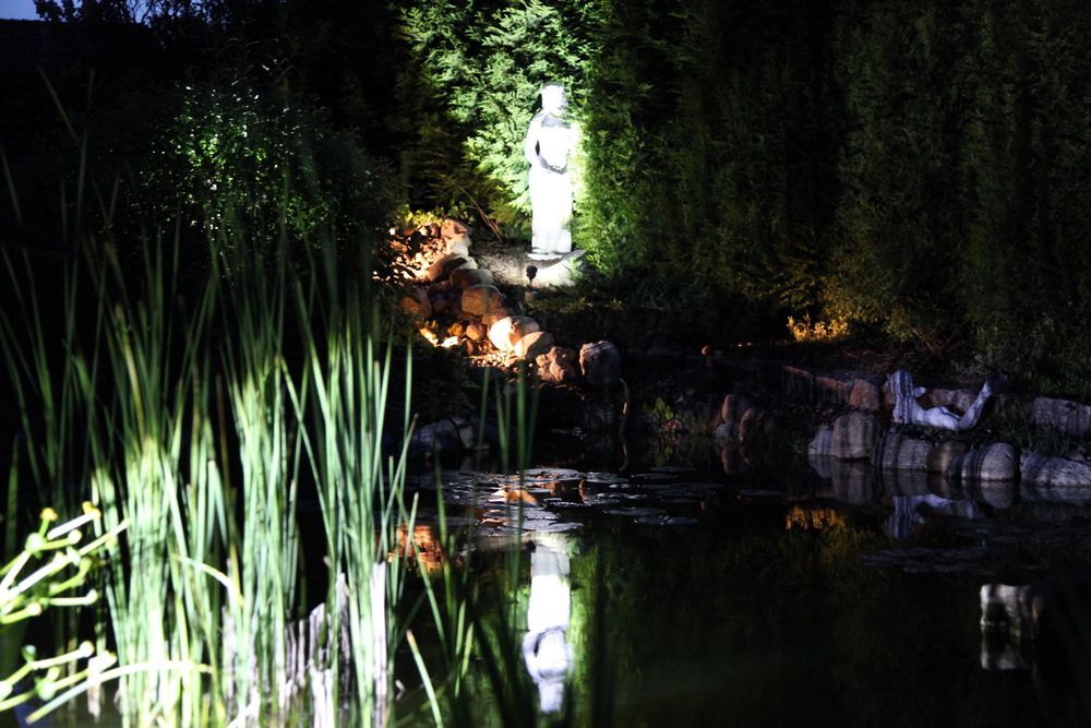 Teich bei Nacht Foto & Bild landschaft, garten & parklandschaften