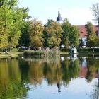 Teich im Schlossgarten von Zabeltitz 