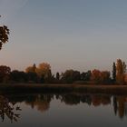 Teich im späten Oktoberlicht