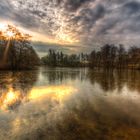 Teich im Stadtpark von Plauen