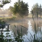 Teich mit Boot