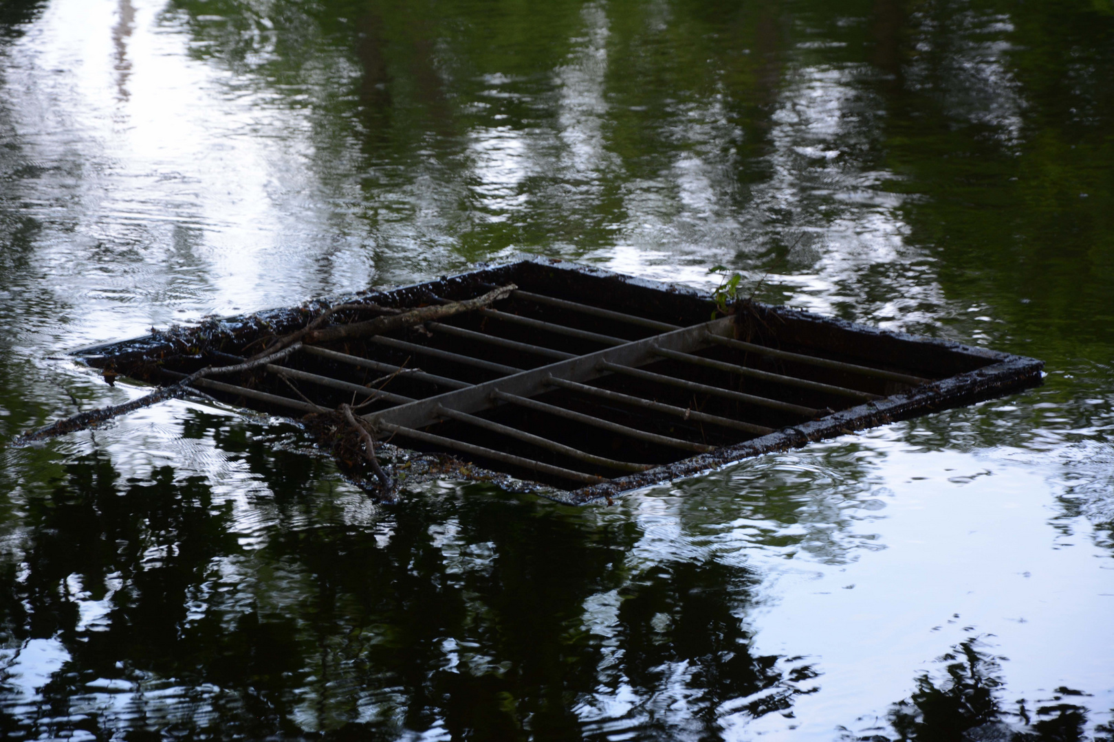 Teich - Überlauf